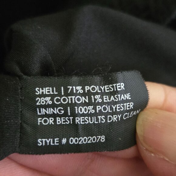 Club Monaco Black Textured Fit N Flare Short Sleeve Dress Size 2 - Picture 7 of 7